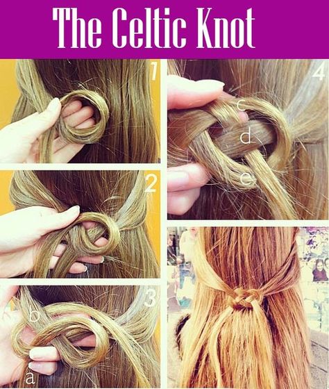 The Celtic Knot Piercing Guide, Holiday Facts, Bow Bun, A Hairstyle, Twist Bun, Ribbon Hairstyle, Hair Guide, Crown Braid, New Year Greeting Cards