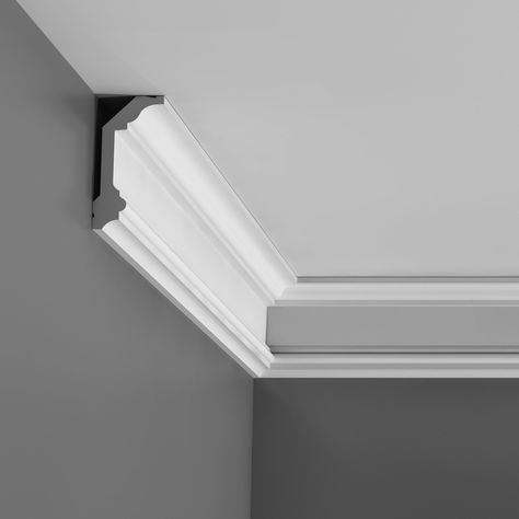 78-inch Cornice Molding (20 Pieces, 78 cornice molding), White Cornice Ceiling, Cornice Moulding, Renovated House, False Ceiling Bedroom, Office Light, False Ceiling Living Room, House Trim, Orac Decor, Crown Moulding