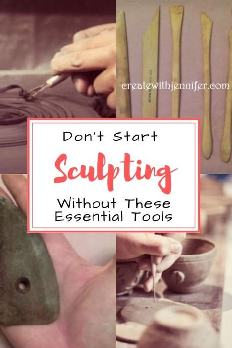 How To Sculpt Clay For Beginners, Beginner Clay Sculpting, Clay Sculpting Tools, Pottery Molds, Sculpting Tools, Sculpting Tutorials, Clay Sculpting, Sculpture Techniques, Beginner Pottery