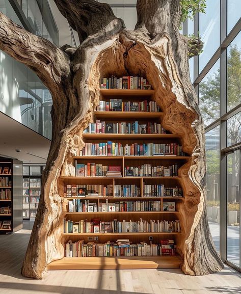 Reading Tree, Bookstore Cafe, Woodwork Projects, Woodworking Cabinets, Plan For Life, Dream Library, Book Tree, Library Aesthetic, Woodworking Books