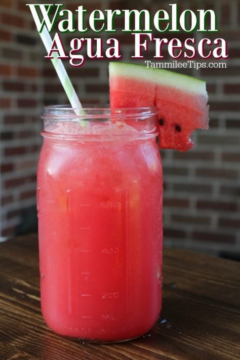 We have easy watermelon recipes that are so refreshing and delicious. Try the best watermelon recipes from smoothies and drinks to salads and snacks. Agua Fresca Mexicanas Recipes, Easy Watermelon Recipes, Aqua Fresca Recipes, Watermelon Aqua Fresca, Watermelon Recipes Drinks, Watermelon Drinks, Aqua Fresca, Watermelon Agua Fresca, Watermelon Varieties