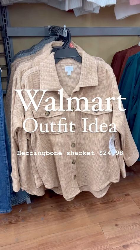 Shacket Casual Outfit, Cream Flannel Outfit, Cream Shacket Outfit Women, Walmart Shacket, Grey Shacket Outfit, Cream Shacket Outfit, Oversized Shacket Outfit, Shaket Jacket Outfit, Brown Flannel Outfit