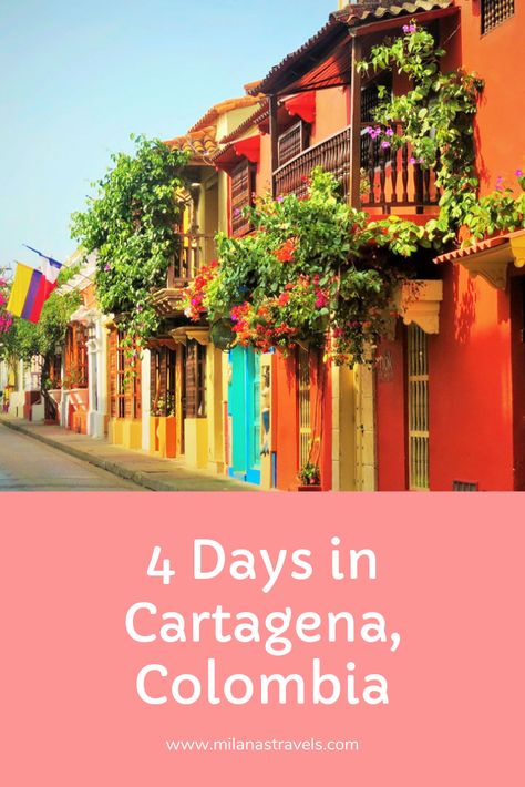 Cartagena, Colombia is one of our favorite cities! Read on for the perfect Cartagena itinerary, whether you're going for 2, 3 or 4 days. Cartagena Colombia Itinerary, Cartenga Colombia, Cartagena Itinerary, Cartagena Colombia Travel, Colombia Travel Guide, Birthday Bestie, South America Destinations, Travel America, Caribbean Culture