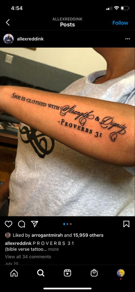 Proverbs 31 Tattoos, Proverbs Tattoo, Tattoos Bible, God Quotes Tattoos, Tattoos God, Bible Quote Tattoos, Arm Tattoos Black, Bible Quotes For Women, Bible Tattoos