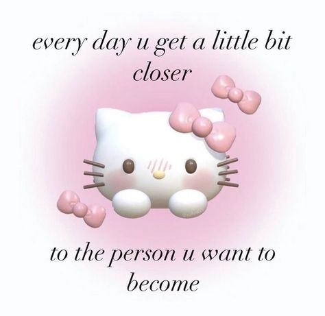 Kawaii Quotes, Pretty Pink Princess, Pink Quotes, Good Luck Quotes, Cute Messages, Hello Kitty Pictures, Hello Kitty Items, Hello Kitty Collection, Cat Quotes