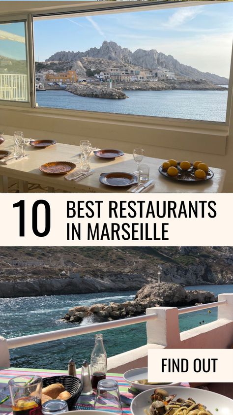 Here’s an insider guide to the 10 must try restaurants for any trip in the Cité Phocéenne, as the local call their beloved city – Marseille! Marseille France Restaurants, Marseille France Food, Marseille Aesthetic, Provence Travel, France Honeymoon, Italy Trip Planning, South France, Cruise 2023, France Aesthetic