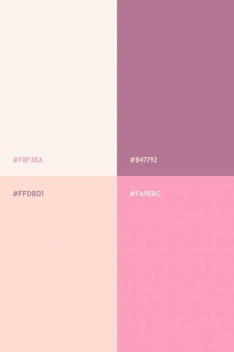 Girly Colors Palette, Soft Pink Color Pallete, Soft Pink Colour Palette, Girly Color Schemes, Pink Pastel Color Palette, Pink Pallets, Pink White Color Palette, Pastel Pink Palette, Valentine Color Palette