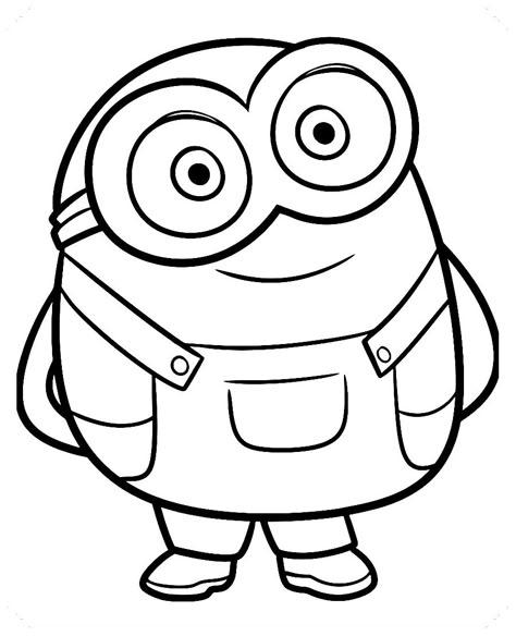 Los más lindos dibujos de MINIONS para colorear y pintar a todo color. Imágenes prontas para descargar e imprimir para dar color a MINIONS. #Colorear #MINIONS #Pintar #Dibujar #ImprimiryPintar #dibujoimagenes.com Minion Template, Cartoon Minion, Minion Painting, Minion Drawing, Minion Photos, Minion Coloring Pages, Minions Coloring Pages, Minion Christmas, Minions Bob