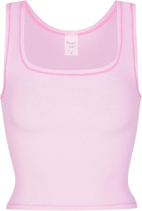 skims, tank top, amazon , dupe, basics, pink, summer , fashion, ad, amazon finds, skims dupe Pink Summer, Amazon Finds, Shapewear, Summer Fashion, Tank Top, Tank Tops, Pink