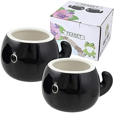 HAKONE YOSEGI Teapot & Teacup, Frog, Japanese tea set, Tea Service Set Ceramic Tea Pot (30 oz), 2-Piece Tea Cups (5 oz) (tea pot ＆ 2 tea cup) : Amazon.co.uk: Home & Kitchen Assassin Teapot, Totoro Teapot, Studio Ghibli Teapot, Frog Tea, Koi Fish Tea Set, Cute Tea Cups, Tea Service Set, Japanese Teapot Set, Coffee Server