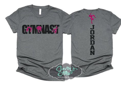 Glitter Gymnast Shirt | Gymnastics Short Sleeve Shirt | Bella Canvas Tshirt | Gymnastics shirts | Youth or Adult by GavinsAllye on Etsy Gymnastics Family Shirts, Gymnastics Tshirt Ideas, Gymnastics Gear, Gymnastics Mom Shirt, Gymnastics Shorts, Gymnastics Shirts, Gymnastics Mom, Gymnastics Team, Gymnastics Gifts