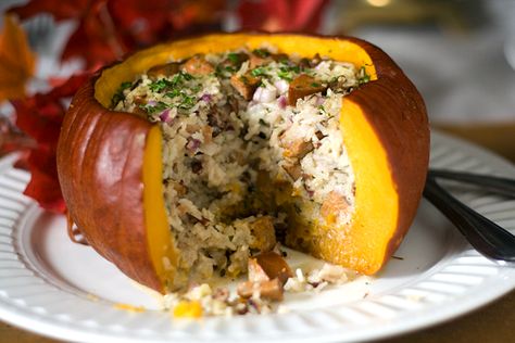 Savory Stuffed Pumpkin Vegan Thanksgiving Dinner, Stuffed Pumpkin, Vegan Pumpkin Recipes, Thanksgiving Dinner Menu, Vegan Thanksgiving Recipes, Roast Pumpkin, Vegan Thanksgiving, Best Vegan Recipes, Vegan Pumpkin