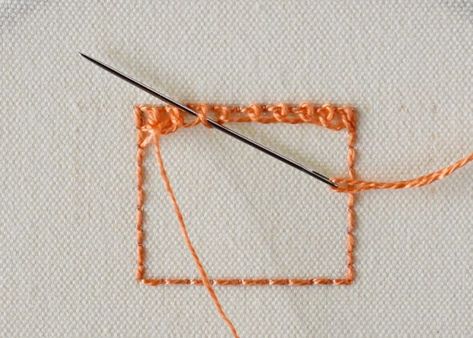 Ceylon Stitch - Library of Hand embroidery stitches Ceylon Stitch, Embroidery Tools, Hand Embroidery Tutorial, Embroidery Videos, Embroidery Supplies, Visual Learners, Embroidery Patterns Free, Hand Embroidery Stitches, Free Embroidery