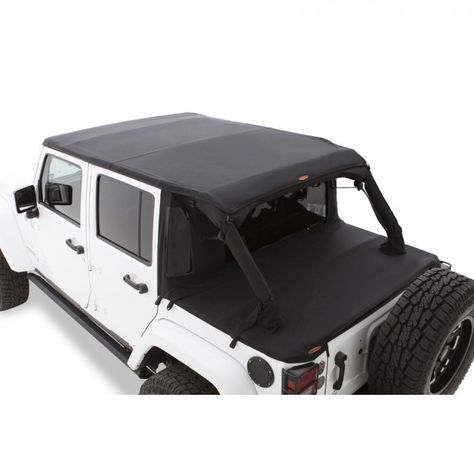 Bushwacker 15225 Wrangler JK Soft Top Flatback Trail Armor 4-Door Jeep 2007-2018 Jeep Wrangler Tops, Jeep Wrangler Soft Top, Jeep Wrangler Diy, Jeep Scout, Jeep Tops, Jeep Jku, White Jeep, Bushwacker, 2007 Jeep Wrangler