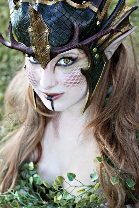 dragon queen costumes | Dragon Queen Costume Fairy Halloween Makeup, Diy Dragon Costume, Dragon Makeup, Forest Dragon, Dragon Queen, Halloween Fairy, Dragon Costume, Dragon Images, Special Effects Makeup