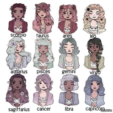 U guys are all beautiful humans! U don't need to be like ur zodiac! Don't let people change u!(I'm a Leo!) Drawing Suggestions, Zodiac Art, Anime Oc, Drawing People, Sign Art, Pretty Art, Character Designs, Character Ideas, Character Drawing