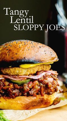 Grab a fork, napkin and those tangy toppings, we’re getting sloppy y’all! Freezer friendly vegetarian Tangy Lentil Sloppy Joes are tender, slightly spicy and oh SO crave-worthy. Serve these easy vegetarian sandwiches up with your favorite tater tots, fries or potato salad. This recipe is vegetarian, vegan and easily gluten free. Vegetarian Sandwiches, Lentil Sloppy Joes, Vegan Sandwiches, Vegetarian Sandwich, Sloppy Joe, Makanan Diet, Tater Tots, Vegan Sandwich, Lentil Recipes