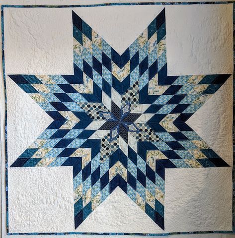 Lone Star Quilt Pattern, Basting A Quilt, Grandmother Quilt, Star Quilt Pattern, Lone Star Quilt, Farmhouse Quilts, White Quilts, Texas Star, Star Quilt Blocks