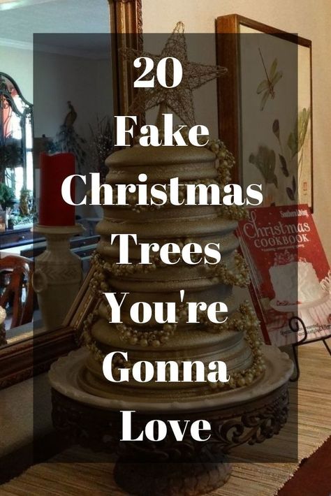 20 Fake Christmas Trees You're Gonna Love- Christmas is right around teh corner. Not everyone is into the classic pine Christmas tree and thats okay! Give your home the Christmas spirit with a DIY fake Christmas tree. #hometalk #Christmas #tree #faketree #diy #diychristmas #christmas #christmasdecor #holiday #holidaydecor #winter #winterdecor #home Diy Alternative Christmas Tree, Diy Floating Christmas Tree, Upcycle Fake Christmas Tree, Makeshift Christmas Tree, Christmas Tree Ideas Diy How To Make, Diy Craft Christmas Trees, Diy Tall Christmas Tree, Instead Of A Christmas Tree, Christmas Tree Alternatives Ideas