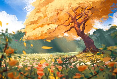 ArtStation - DailySketch (70/365), Surendra Rajawat Landscape Concept, Fantasy Art Landscapes, Landscape Illustration, Environment Concept Art, Environmental Art, Urban Landscape, Scenery Wallpaper, Fantasy Landscape, Art Background