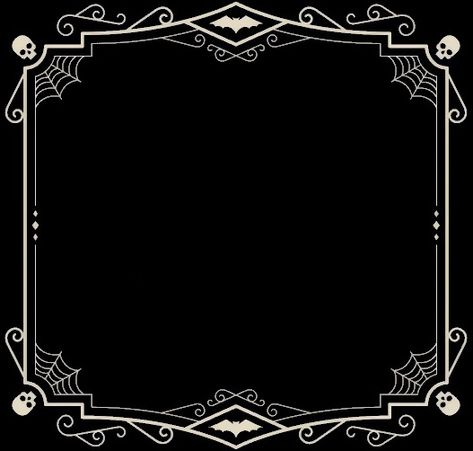 Border For Edits, Halloween Overlay, Goth Borders, Gothic Border, Goth Frame, Spooky Border Design, Gothic Overlays For Edits, Landscape Boarders, Gothic Border Pattern