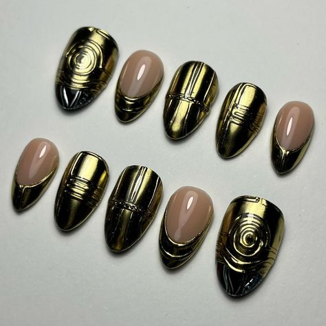 Padme Nails, Star Wars Nails Designs, Star Wars Nails, Gel Paint, Star Wars Wedding, Simple Acrylic, Resin Top, Gel Glue, Colorful Nails