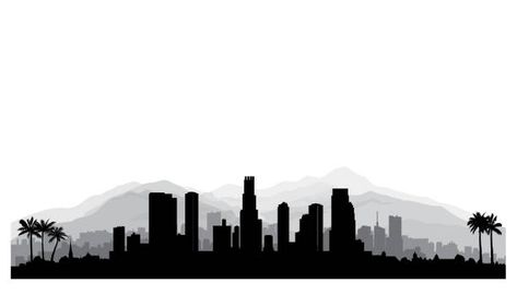 110,764 City Silhouettes Illustrations, Royalty-Free Vector Graphics & Clip Art - iStock Los Angeles Skyline Drawing, La Skyline Tattoo, Los Angeles Skyline Tattoo, Immigration Art, Los Angeles Cityscape, Los Angeles Landscape, Usa Skyline, Skyline Tattoo, Skyline Drawing