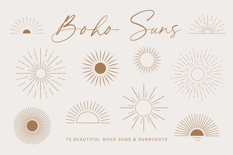 Sun Outline, Sun Svg, Christmas Tree Background, Sun Logo, Summer Clipart, Boho Sun, Alphabet Clipart, Svg Summer, 3d Svg