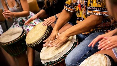 Drum circle team building Indoor Team Building Games, Games For Employees, Indoor Team Building Activities, Activities For Employees, Indoor Team Building, Team Bonding Activities, Corporate Team Building Activities, Djembe Drum, Team Building Activity