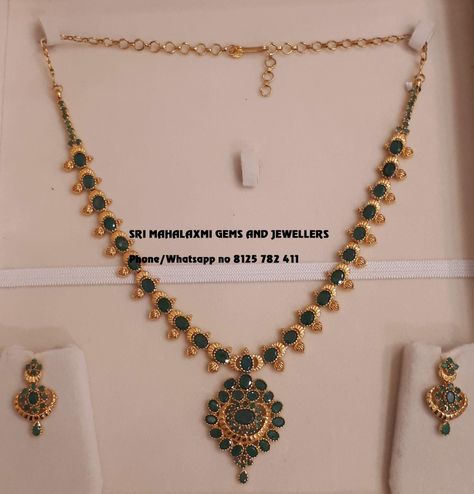 Pachalu Necklace Gold, Pachalu Necklace, Emerald Necklace Indian, Ruby Necklace Designs, Ruby Jewelry Necklaces, Temple Jewelry Necklace, Fancy Jewelry Necklace, Gold Jewelry Simple Necklace, Gold Necklace Indian Bridal Jewelry