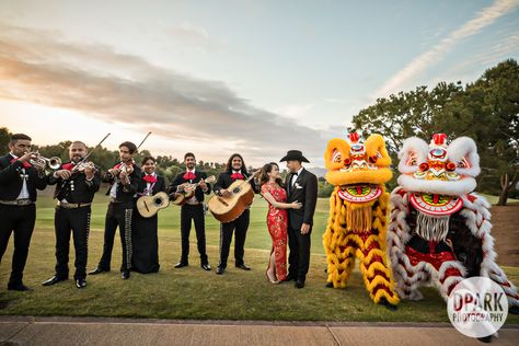 When two beautiful cultures combine, a Chinese and Mexican wedding Mexican Korean Wedding, Chinese And Mexican Wedding, Mexican Vietnamese Wedding, Mexican Chinese Wedding, Chinese Mexican Wedding, Johnny Tran, Colombian Wedding, Hispanic Wedding, Latina Wedding