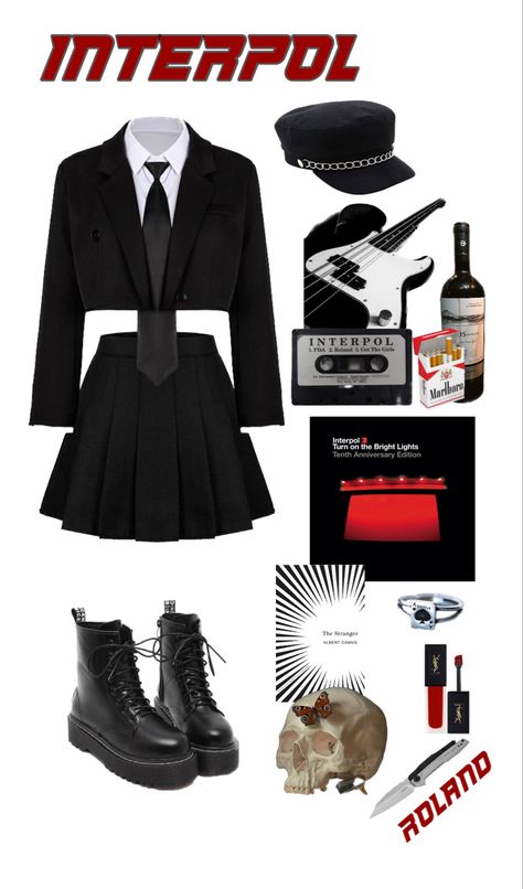 Interpol Aesthetic #Interpol #PaulBanks Interpol Concert Outfit, Interpol Aesthetic, Interpol Band, Go Out Outfits, The Stranger Albert Camus, Paul Banks, Concert Fit Ideas, Hard Fits, Concert Style