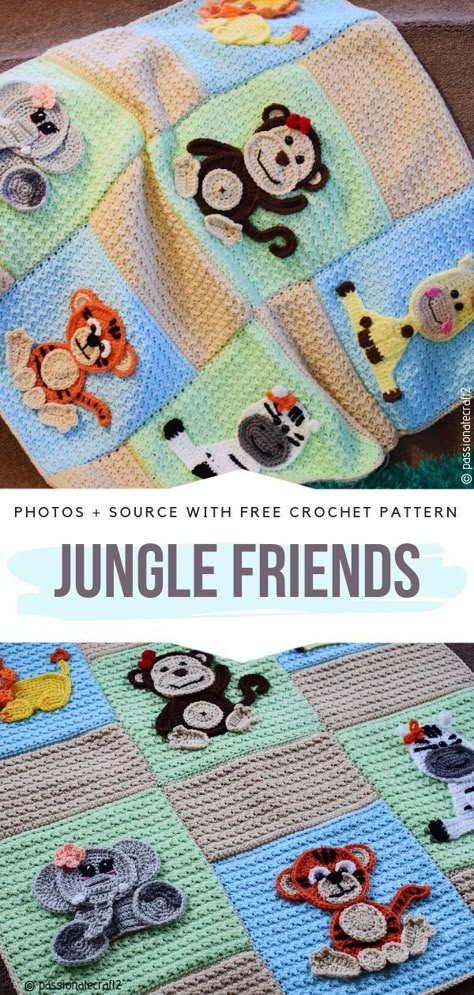 Fun Animal Baby Blankets Free Crochet Patterns - Free Crochet Patterns Free Baby Crochet Blanket Patterns, Football Crochet, Crochet Baby Blanket Free Pattern, Baby Rugs, Animal Blanket, Easy Crochet Baby, Haken Baby, Manta Crochet, Crochet For Boys