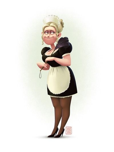 Denis Zilber Art Blog: French maid Pinterest Illustration, Denis Zilber, Illustration Design Graphique, Illustration Children, Fashion Artwork, Minimalist Photos, French Maid, Children Book, Illustration Character