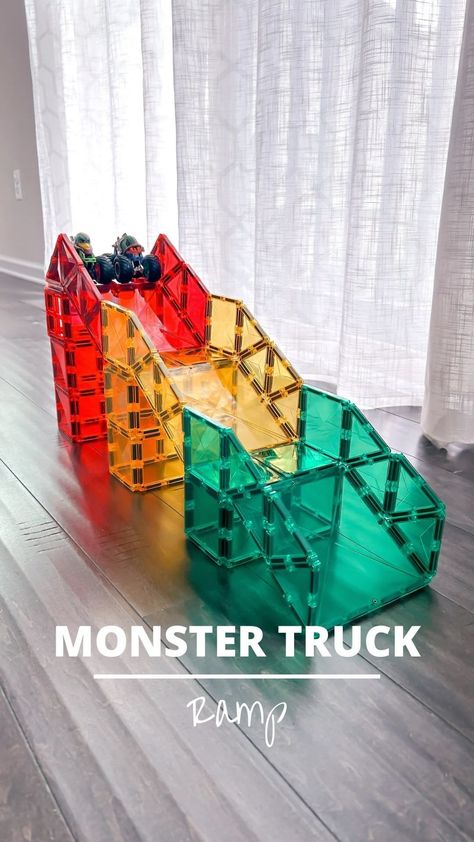 Alice | Open-ended Play | Magnetic Tiles | Here is another car/garage ramp for your car lovers. You can even store the cars inside the pillars. ✨Follow and comment “CIRCLE” for… | Instagram Car Ramp With Magnatiles, Magna Tile Builds, Magnetic Tiles Car Ramp, Magnetic Tile Storage, Magnatiles Race Track, Magnatiles Car Ramp, Magnatiles Ramp, Wooden Race Track, Cars Inside