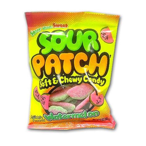 Sour+Patch+Watermelon+Slices Sour Candy Recipe, Sour Patch Watermelon, Snack Drawer, American Sweets, American Candy, Candy Drawing, Sour Belts, American Snacks, Oreo Flavors