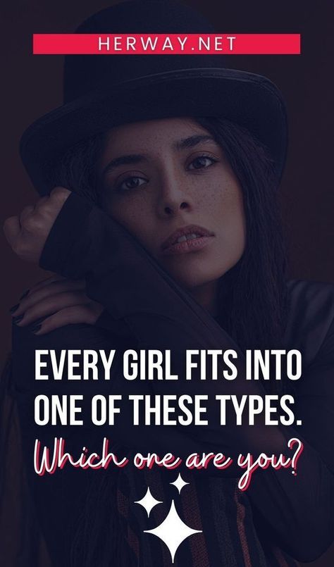 There are 20 types of girls, each with her own unique personality and view on life. Want to find out which one you relate to most? Types Of Girls Personality, Two Types Of Girls, Forever Single, Woman Power, Woman Personality, Alpha Female, Hippie Girl, Nerdy Girl, Types Of Girls