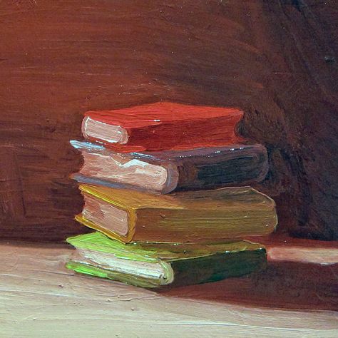 Books Books Painting, Multiple Canvas Paintings, Book Art Projects, Oil Pastels Painting, Oil Painting Inspiration, Tole Painting Patterns, Beginner Art, Watercolor Books, Book Sculpture