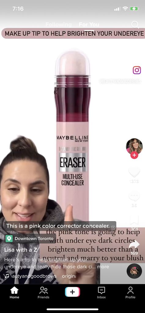 Pink Color Corrector, Pink Concealer, Color Corrector, Pink Tone, Dark Circles, Maybelline, Makeup Tips, Concealer, Eye Makeup