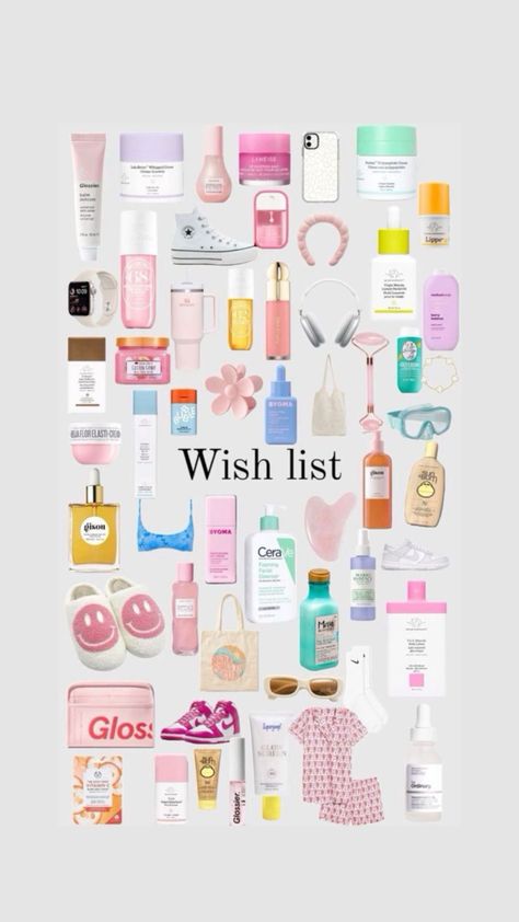 My Wish List Ideas, Cute Aesthetic Things To Buy, Pink Outfits For School, My Wishlist Ideas, Cheap Wishlist, Wishlist Ideas I Want, Wish List Aesthetic, Wish Ideas, Wishlist Ideas Aesthetic