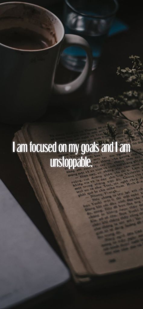 I am focused on my goals and I am unstoppable. From the I am app: https://iamaffirmations.app/download Unstoppable Quotes, Today Is A New Day, Letting Go Quotes, Be Patient With Me, Focus On Me, Quotes About Moving On, Its Ok, Emotional Healing, Happy Thoughts