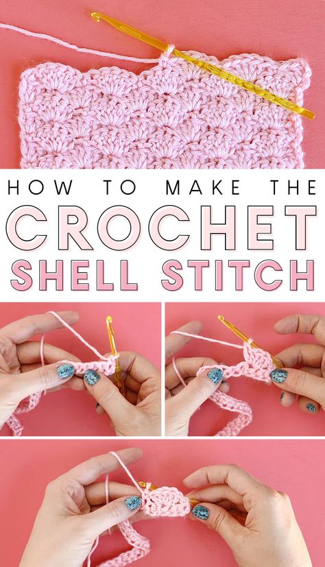 Crochet Scarf Shell Pattern, Shell Stiches Crochet Baby Blanket, Beautiful Shells Blanket, Shell Stiches Crochet Diagram, How To Do Shell Stitch Crochet, How To Crochet A Shell Stitch, Crochet Shell Stitch Diagram, Shell Stitch Tutorial, Crotchet Patterns Projects Free Blanket