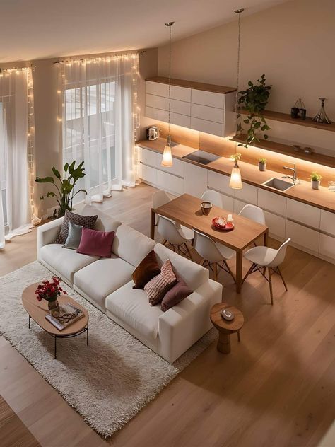 Open Space Living Room, Interior Design Renderings, Open Concept Living Room, Open Living Room, Open Space Living, Home Design Living Room, Decor Home Living Room, Minimalist Living Room, Cozy Living Rooms