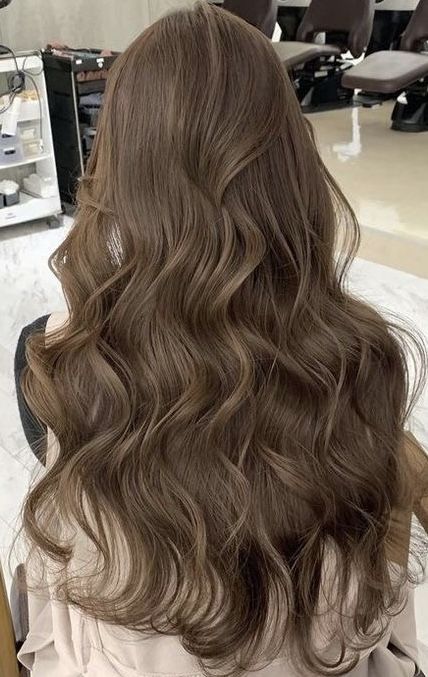 Brown Hair Reference, Long Wavy Light Brown Hair, Dark Brown Color Hair, Teddy Bear Brunette Hair, 2a 2b Hair, Milk Tea Brown Hair, Cold Brown Hair, Long Light Brown Hair, Hazelnut Hair