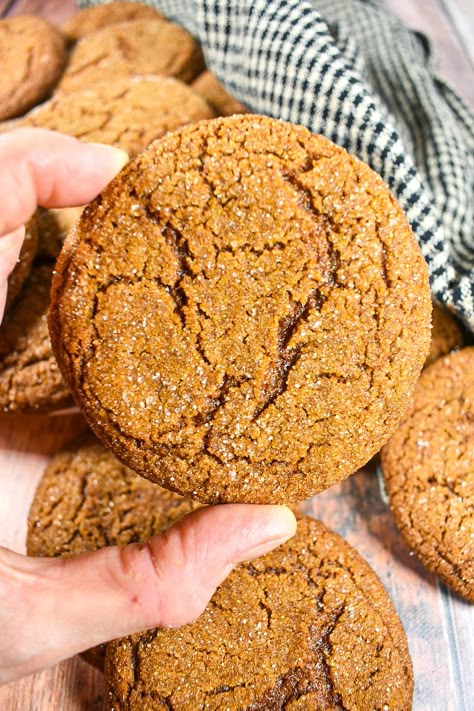 Pumpkin Ginger Snap Cookies, Ginger Nut Biscuits Recipes, Ginger Snap Recipe, Ginger Nut Biscuits, Ginger Snap Cookies Recipe, Ginger Snaps Recipe, Ginger Cookie Recipes, Cookie Platters, Gingersnap Cookies