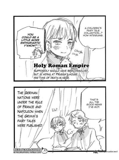 Prussia and Holy Roman Empire reading the story of Rapunzel (2) ((O_O IT'S HRE!!! GUYS....)) Hetalia Manga, Cry Now, Holy Roman Empire, Fairy Tales For Kids, Grimm Fairy Tales, World Star, Roman Empire, New Chapter, Hetalia