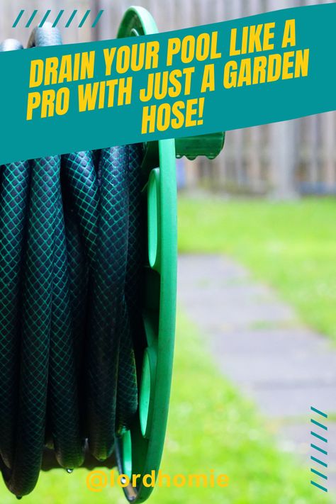 Pool maintenance doesn't have to be expensive or complicated! In this guide, we're sharing the simple steps to drain your pool using just a garden hose. Yes, it's that easy! Click to find out how you can handle your pool draining like a pro. #DIYPoolMaintenance #GardenHoseHacks #PoolCare Dyi Pool, Pool Life, Pool Care, Wave Pool, Plant Projects, Summer Waves, Pool Maintenance, Water Hose, Pool Cleaning