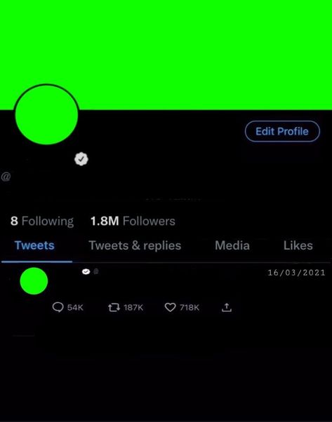 Insta Green Screen, Twitter Template Edit Blank Post, Youtube Green Screen Template, Profile Green Screen, Instagram Overlays Template, Twitter Template Edit, Twitter Green Screen, Twitter Profile Template, Youtube Template Edit