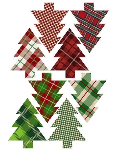 Plaid Christmas Tree Ornaments Printable. Easy Christmas ornament craft. Easy DIY Christmas tree ornament set of plaid Christmas trees. #papertraildesign #DIYChristmas #ChristmasDecor #Christmasprintables #OhChristmasTree Plaid Christmas Trees, Printable Christmas Ornaments, Printable Christmas Decorations, Christmas Tree Printable, Christmas Tree Template, Easy Christmas Ornaments, Paper Christmas Decorations, Ornament Craft, Diy Christmas Tree Ornaments