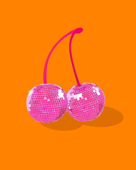 Pink And Orange Wall Prints, Pink Orange Poster, Pink And Orange Design, Pink And Orange Homescreen, Orange And Pink Disco, Pink Disco Aesthetic, Pink And Orange Wallpaper Iphone, Pink And Orange Prints, Orange And Pink Background